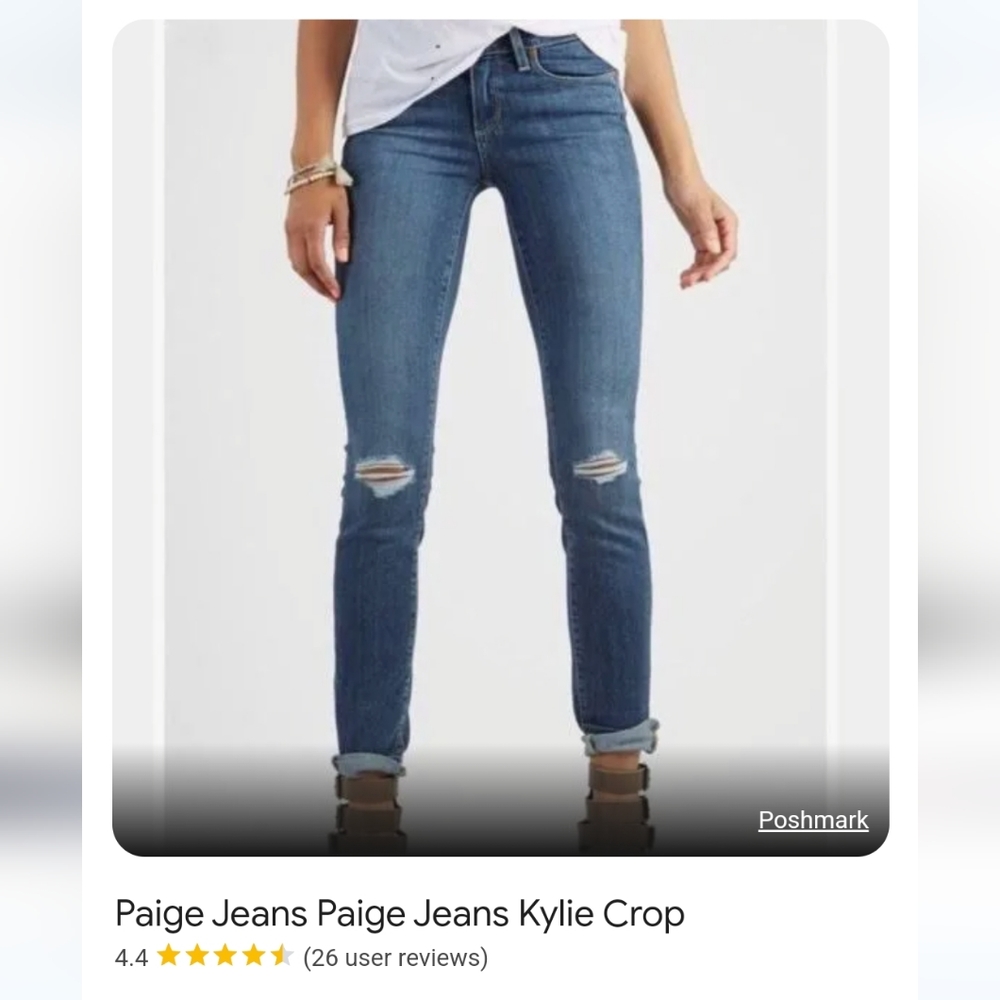 PAIGE Kylie Crop jeans size 28